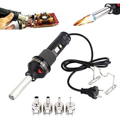 MOXIE Sjlerst 450 W Pistolet À Air Chaud Portable, 220 V Décapeur Thermique, Ensemble De Pistolets À Air Chaud Avec Affichage Numérique Lcd Pour Dessouder Divers Panneau De Couverture De Boîte - Publicité MOXIE Sjlerst 450 W Pistolet À Air Chaud Portable, 220 V Décapeur Thermique, Ensemble De Pistolets À Air Chaud Avec Affichage Numérique Lcd Pour Dessouder Divers Panneau De Couverture De Boîte - Publicité