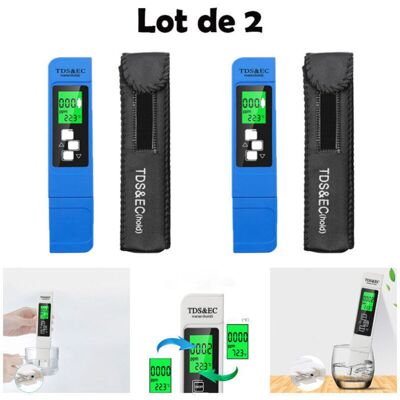 ACKERMAN Testeur Tds Numérique 2 Pièces 3-en-1 Multifonction Tds, Ec Et Température Avec Grand Écran Lcd Rétro-éclairé Pour Le Contrôle De La Qualité De L'Eau Potable Et L'Hydroponie, Etc., Pas Pour Le Test Ph - Publicité ACKERMAN Testeur Tds Numérique 2 Pièces 3-en-1 Multifonction Tds, Ec Et Température Avec Grand Écran Lcd Rétro-éclairé Pour Le Contrôle De La Qualité De L'Eau Potable Et L'Hydroponie, Etc., Pas Pour Le Test Ph - Publicité
