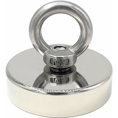 Scotch Aimant Néodyme 140 Kg Force Diamètre 60 Mm, Aimants Avec Anneaux De Levage Puissant Pour L'Industrie Et La Science, Pêche Magnétique,de - Publicité Scotch Aimant Néodyme 140 Kg Force Diamètre 60 Mm, Aimants Avec Anneaux De Levage Puissant Pour L'Industrie Et La Science, Pêche Magnétique,de - Publicité
