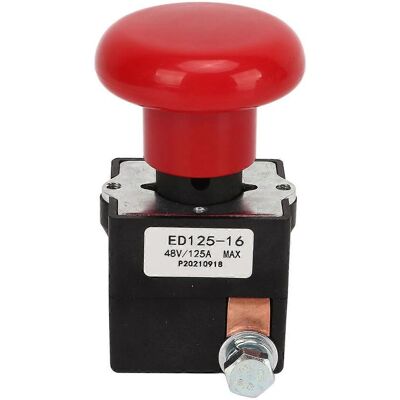 FLAMMKRAFT Bouton D'Arrêt D'Urgence 48 V 125 A En Alliage Métallique Ed125-16, Compatible Avec La Plupart Des Chariots Élévateurs - Publicité FLAMMKRAFT Bouton D'Arrêt D'Urgence 48 V 125 A En Alliage Métallique Ed125-16, Compatible Avec La Plupart Des Chariots Élévateurs - Publicité