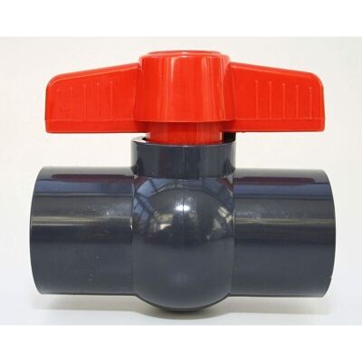 URSUS Vanne À Bille 50 Mm Avec 2 Manchons Adhésifs 1 1/2 En Pvc, U 10 Bar - - Publicité URSUS Vanne À Bille 50 Mm Avec 2 Manchons Adhésifs 1 1/2 En Pvc, U 10 Bar - - Publicité