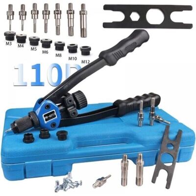 Scotch 110pc M3-m12 Pince A Riveter Pop Ensemble Avec Rivets Alu Pour Rivets Aveugles En Acier Inoxydable Alu Riveteuse Manuelle Professionnelle - Publicité Scotch 110pc M3-m12 Pince A Riveter Pop Ensemble Avec Rivets Alu Pour Rivets Aveugles En Acier Inoxydable Alu Riveteuse Manuelle Professionnelle - Publicité