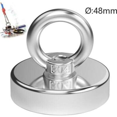 Scotch Aiperq Aimants Puissant Puissant Aimant Neodyme Diamètre 48 Mm 75kg Force De Traction Pour L'Industrie Et La Science, Pêche Magnétique - Publicité Scotch Aiperq Aimants Puissant Puissant Aimant Neodyme Diamètre 48 Mm 75kg Force De Traction Pour L'Industrie Et La Science, Pêche Magnétique - Publicité