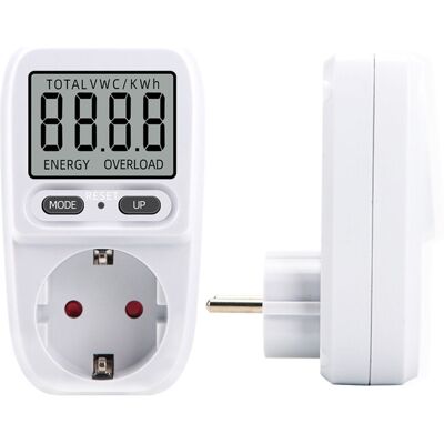 MOXIE Wattmètre 230 V/16 A,wattmètre Prise Compteur D'Énergie, Consommation D'Énergie Mètre Contrôleur De Consommation Electrique Avec L'Écran D'Affichage À Cristaux Liquides, Puissance Maximum 3680w(1 Pièc - Publicité MOXIE Wattmètre 230 V/16 A,wattmètre Prise Compteur D'Énergie, Consommation D'Énergie Mètre Contrôleur De Consommation Electrique Avec L'Écran D'Affichage À Cristaux Liquides, Puissance Maximum 3680w(1 Pièc - Publicité
