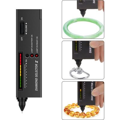 PELTOR Jeffergarden Stylo Testeur De Diamant Professionnel, Haute Précision Électronique Pour Bijoux, Détecteur De Diamant - Publicité PELTOR Jeffergarden Stylo Testeur De Diamant Professionnel, Haute Précision Électronique Pour Bijoux, Détecteur De Diamant - Publicité