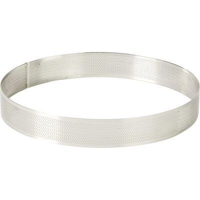 GRASSLIN 1 Cercle Rond Perforé, Acier Inoxydable, 24 X 24 X 3,5 Cm, Pour Pâte Feuilletée Et Choux - Publicité GRASSLIN 1 Cercle Rond Perforé, Acier Inoxydable, 24 X 24 X 3,5 Cm, Pour Pâte Feuilletée Et Choux - Publicité