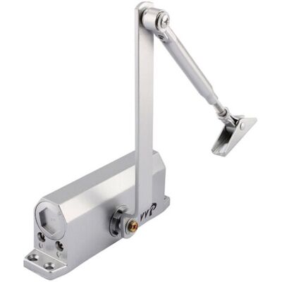 ABYSSE Ferme-porte Hydraulique Automatique Avec Dispositif D'Arrêt, Ferme Porte À Ressort Réglable, Tampon Fermé Usage Commercial Et Résidentiel Porte De 35-60 Kg - Publicité ABYSSE Ferme-porte Hydraulique Automatique Avec Dispositif D'Arrêt, Ferme Porte À Ressort Réglable, Tampon Fermé Usage Commercial Et Résidentiel Porte De 35-60 Kg - Publicité
