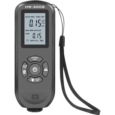 PELTOR Jauge D'Épaisseur De Revêtement De Testeur De Peinture Automatique Avec Écran De Rétroéclairage Lcd Numérique Écran Vertical Noir - Publicité PELTOR Jauge D'Épaisseur De Revêtement De Testeur De Peinture Automatique Avec Écran De Rétroéclairage Lcd Numérique Écran Vertical Noir - Publicité