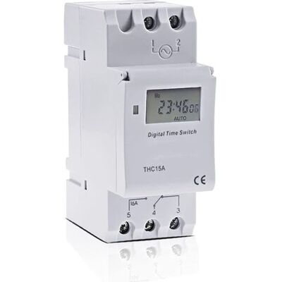 ABYSSE Interrupteur Industriel Tm615-2, Minuterie Numérique Programmable Électronique À Microprocesseur, Commande Par Relais, 12 V, 110 V, 220 V, 16 A, Montage Sur Rail Din - Publicité ABYSSE Interrupteur Industriel Tm615-2, Minuterie Numérique Programmable Électronique À Microprocesseur, Commande Par Relais, 12 V, 110 V, 220 V, 16 A, Montage Sur Rail Din - Publicité