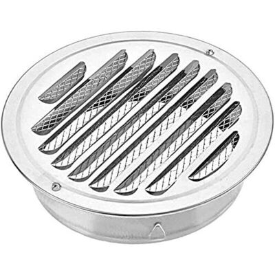ACKERMAN Grille De Ventilation Ronde En Acier Inoxydable, Grille De Ventilation Métallique De 100 Mm - Publicité ACKERMAN Grille De Ventilation Ronde En Acier Inoxydable, Grille De Ventilation Métallique De 100 Mm - Publicité