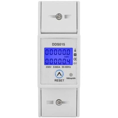 ABYSSE Compteur D'Énergie Monophasé 5-80a 230v – Écran Lcd Rétro-éclairé – Montage Sur Rail Din – Indicateur De Consommation Électrique - Dds015 - Publicité ABYSSE Compteur D'Énergie Monophasé 5-80a 230v – Écran Lcd Rétro-éclairé – Montage Sur Rail Din – Indicateur De Consommation Électrique - Dds015 - Publicité