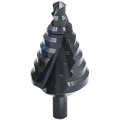 Scotch Foret Étagé En Spirale Nitriding Cutter Multi-trous 10 Mm-45 Mm Au Total 8 Tailles De Trous Pour La Découpe De Trous, Agrandir, Tôle Métallique, Pcv, Travail Du Bois - Publicité Scotch Foret Étagé En Spirale Nitriding Cutter Multi-trous 10 Mm-45 Mm Au Total 8 Tailles De Trous Pour La Découpe De Trous, Agrandir, Tôle Métallique, Pcv, Travail Du Bois - Publicité