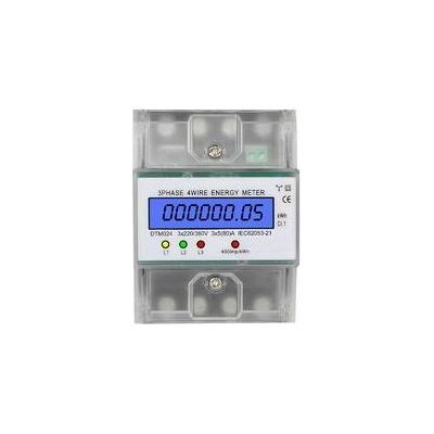 Vision 1 Pièce Compteur D'Énergie Triphasé À 4 Fils 220/380v 5-80a Consommation D'Énergie Compteur Kwh Installation Sur Rail Din Compteur D'Énergie Électrique Numérique Avec Écran Lcd Rétroéclairé - Publicité Vision 1 Pièce Compteur D'Énergie Triphasé À 4 Fils 220/380v 5-80a Consommation D'Énergie Compteur Kwh Installation Sur Rail Din Compteur D'Énergie Électrique Numérique Avec Écran Lcd Rétroéclairé - Publicité