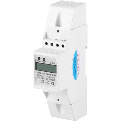MOXIE Compteur D'Énergie Numérique Monophasé D'Affichage Lcd Écran À 7 + 1 Chiffres,din-rail Compteur Électronique Kwh, 10 (40) A(220v 10 (40) A) Npterbl - Publicité MOXIE Compteur D'Énergie Numérique Monophasé D'Affichage Lcd Écran À 7 + 1 Chiffres,din-rail Compteur Électronique Kwh, 10 (40) A(220v 10 (40) A) Npterbl - Publicité
