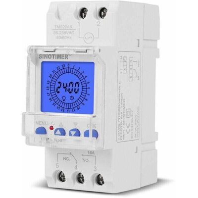 Scotch Déstockage C-affichage Lcd Numérique 24 Heures Horloge Électronique 85-265 V Heures Sur Rail Din Commutateur De Minuterie Analogique Intelligent Programmable Avec Intervalle De 15 Minutes - 30a,de Deb - Publicité Scotch Déstockage C-affichage Lcd Numérique 24 Heures Horloge Électronique 85-265 V Heures Sur Rail Din Commutateur De Minuterie Analogique Intelligent Programmable Avec Intervalle De 15 Minutes - 30a,de Deb - Publicité