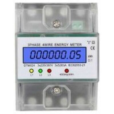 Vision 1 Pièce Compteur D'Énergie Triphasé À 4 Fils 220/380v 5-80a Consommation D'Énergie Compteur Kwh Installation Sur Rail Din Compteur D'Énergie Électrique Numérique Avec Écran Lcd Rétroéclairé - Publicité Vision 1 Pièce Compteur D'Énergie Triphasé À 4 Fils 220/380v 5-80a Consommation D'Énergie Compteur Kwh Installation Sur Rail Din Compteur D'Énergie Électrique Numérique Avec Écran Lcd Rétroéclairé - Publicité