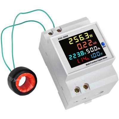 Melissa Indicateur De Consommation Électrique D52-2066 Compteur Électrique Phase Ménage Smart Watt-heure Mètre Rail De Guidage Type 220v Tension Courant Puissance Fréquence Facteur Compteur Compteur Ac40-300v - Publicité Melissa Indicateur De Consommation Électrique D52-2066 Compteur Électrique Phase Ménage Smart Watt-heure Mètre Rail De Guidage Type 220v Tension Courant Puissance Fréquence Facteur Compteur Compteur Ac40-300v - Publicité