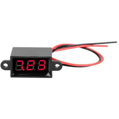 PELTOR Jeffergarden Voltmètre Numérique 0,28 Pouce, Deux Fils Cc 3,0-30 V, Affichage Led, Étanche (rouge) - Publicité PELTOR Jeffergarden Voltmètre Numérique 0,28 Pouce, Deux Fils Cc 3,0-30 V, Affichage Led, Étanche (rouge) - Publicité