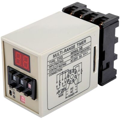 PELTOR Jeffergarden Relais Temporisé Double Mode Ah3-dm, Affichage Led 0,01 S-99 H (220 V Ca) - Publicité PELTOR Jeffergarden Relais Temporisé Double Mode Ah3-dm, Affichage Led 0,01 S-99 H (220 V Ca) - Publicité
