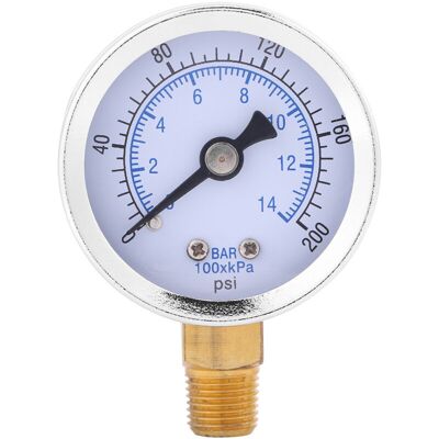 OEM Manomètre Hydraulique 0-200 Psi / 0-14 Bar, Cadran 40 Mm, Filetage 1/8" Npt - Publicité OEM Manomètre Hydraulique 0-200 Psi / 0-14 Bar, Cadran 40 Mm, Filetage 1/8" Npt - Publicité