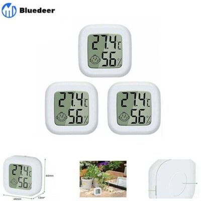 ACKERMAN Lot De 3 Mini Thermomètres Hygromètres Lcd Numériques – Mesure Température (-50°c À 70°c) Et Humidité (10% À 99% Rh), Haute Précision, Portable, Blanc – Guazhuni (bluedeer) - Publicité ACKERMAN Lot De 3 Mini Thermomètres Hygromètres Lcd Numériques – Mesure Température (-50°c À 70°c) Et Humidité (10% À 99% Rh), Haute Précision, Portable, Blanc – Guazhuni (bluedeer) - Publicité