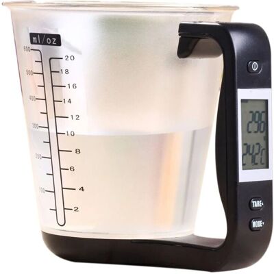 PELTOR Tasse À Mesurer Électronique, Balances De Cuisine, Bécher Numérique, Hôte, Mesure De La Température, Avec Écran Lcd - Publicité PELTOR Tasse À Mesurer Électronique, Balances De Cuisine, Bécher Numérique, Hôte, Mesure De La Température, Avec Écran Lcd - Publicité