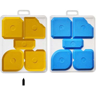 Melissa Fugset5g Lisseur Spatule Professionnelle Silicone Acryliques, Extracteur Pour Joints Parfaits, Lot De 5, 1 X 5 Pièces Jaune - Publicité Melissa Fugset5g Lisseur Spatule Professionnelle Silicone Acryliques, Extracteur Pour Joints Parfaits, Lot De 5, 1 X 5 Pièces Jaune - Publicité