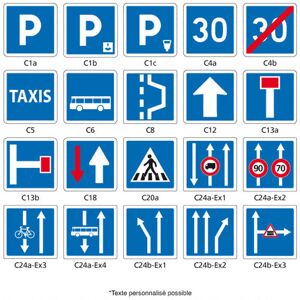 SIGNALETIQUE.BIZ FRANCE Panneaux Routier - Signaux D'Indication - Type C - C1b - 350 X 350 Mm - Publicité SIGNALETIQUE.BIZ FRANCE Panneaux Routier - Signaux D'Indication - Type C - C1b - 350 X 350 Mm - Publicité