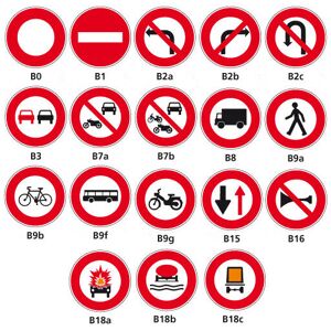 Signaletique.biz France - Panneaux Routier - Signaux D'Intersection - Type B (b0galva) - B2c - Diamètre 850 Mm - Publicité Signaletique.biz France - Panneaux Routier - Signaux D'Intersection - Type B (b0galva) - B2c - Diamètre 850 Mm - Publicité
