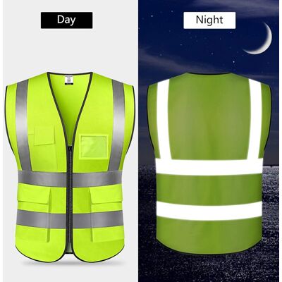SANS MARQUE Gilet De Sécurité, 2 Pièces, Veste De Haute Visibilité, Gilet Unisexe, 5 Poches, Taille Unique/vert - Publicité SANS MARQUE Gilet De Sécurité, 2 Pièces, Veste De Haute Visibilité, Gilet Unisexe, 5 Poches, Taille Unique/vert - Publicité