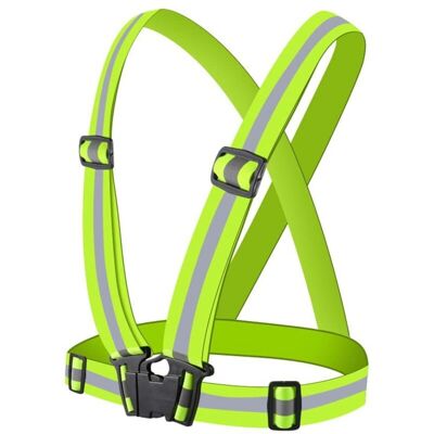 OEM Gilet De Sécurité Haute Visibilité Réglable En Sangle Élastique – Tissu Extensible – Distance De Réflexion 300 Mètres – Pour Chantiers Et Urgences - Publicité OEM Gilet De Sécurité Haute Visibilité Réglable En Sangle Élastique – Tissu Extensible – Distance De Réflexion 300 Mètres – Pour Chantiers Et Urgences - Publicité