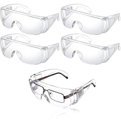 OEM 5 Pièces Lunettes Sécurité Contre Gouttelettes Protection Yeux Lunettes Anti Poussière Lunettes Sécurité Transparentes Anti Buée Pour Un Usage Quotidien, Bricolage, Laboratoire, Soudage, Meulage - Publicité OEM 5 Pièces Lunettes Sécurité Contre Gouttelettes Protection Yeux Lunettes Anti Poussière Lunettes Sécurité Transparentes Anti Buée Pour Un Usage Quotidien, Bricolage, Laboratoire, Soudage, Meulage - Publicité