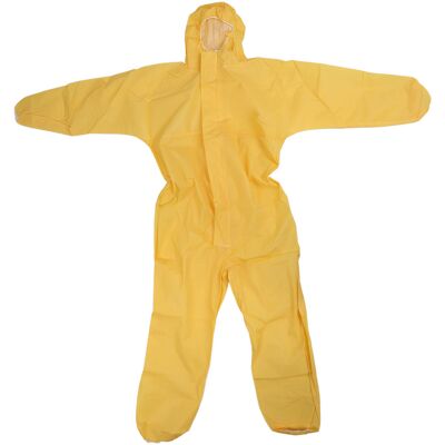 Ortviai Combinaison De Protection Jaune Résistante Aux Acides Et Aux Alcalis, Taille Xxxl, Pour Laboratoire Et Peinture - Publicité Ortviai Combinaison De Protection Jaune Résistante Aux Acides Et Aux Alcalis, Taille Xxxl, Pour Laboratoire Et Peinture - Publicité