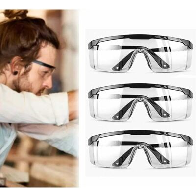 SANS MARQUE 3 Lunettes De Protection Anti-buée Et Uv Lunettes Et Anti-rayures Pour Les Lieux De Travail, Construction, Bricolage, Laboratoire, Soudage, Chimie, Usage Personnel Confortables À Porter - Publicité SANS MARQUE 3 Lunettes De Protection Anti-buée Et Uv Lunettes Et Anti-rayures Pour Les Lieux De Travail, Construction, Bricolage, Laboratoire, Soudage, Chimie, Usage Personnel Confortables À Porter - Publicité