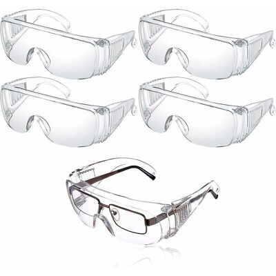 OEM 5 Paires De Lunettes De Sécurité, Anti-gouttelettes, Protection Oculaire, Anti-poussière, Transparentes, Anti-buée, Pour Un Usage Quotidien, Bricolage, Laboratoire, Soudage Et Polissage. Publicité OEM 5 Paires De Lunettes De Sécurité, Anti-gouttelettes, Protection Oculaire, Anti-poussière, Transparentes, Anti-buée, Pour Un Usage Quotidien, Bricolage, Laboratoire, Soudage Et Polissage. Publicité