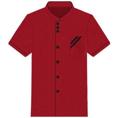 YUDO Veste De Chef Unisexe À Manches Courtes Ou Longues, Uniforme De Travail Pour Le Service De Cuisine En Hôtellerie-restauration.-xxxl Long Sleeve-red And Black - Publicité YUDO Veste De Chef Unisexe À Manches Courtes Ou Longues, Uniforme De Travail Pour Le Service De Cuisine En Hôtellerie-restauration.-xxxl Long Sleeve-red And Black - Publicité
