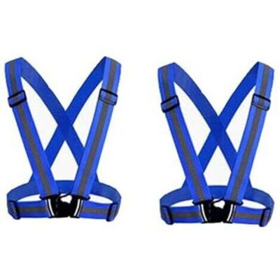 OEM Pack De 2 (bleu)gilet De Sécurité Réfléchissant Pour Adultes / Enfants, Veste De Gilet De Travail Réglable Haute Visibilité, Équipement De Sport Haute Visibilité Pour Le Jogging-dou - Publicité OEM Pack De 2 (bleu)gilet De Sécurité Réfléchissant Pour Adultes / Enfants, Veste De Gilet De Travail Réglable Haute Visibilité, Équipement De Sport Haute Visibilité Pour Le Jogging-dou - Publicité