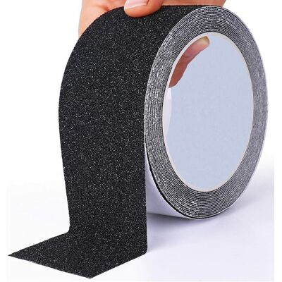 SANS MARQUE Noir Bande Antidérapante Extérieur, 5cmx10m, Ruban Antidérapant Adhésif Pour Escalier, Bande Sécurité Antidérapant, Ruban De Traction Antidérapant, Pour La Sécurité Au Travail Et La Vie, - Publicité SANS MARQUE Noir Bande Antidérapante Extérieur, 5cmx10m, Ruban Antidérapant Adhésif Pour Escalier, Bande Sécurité Antidérapant, Ruban De Traction Antidérapant, Pour La Sécurité Au Travail Et La Vie, - Publicité