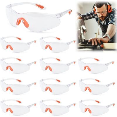 OEM Lunettes De Protection Transparentes Anti-rayures Lot De 12 Norme Epi Conçues Pour Sécurité Industrielle Et Travaux De Laboratoire-dou - Publicité OEM Lunettes De Protection Transparentes Anti-rayures Lot De 12 Norme Epi Conçues Pour Sécurité Industrielle Et Travaux De Laboratoire-dou - Publicité