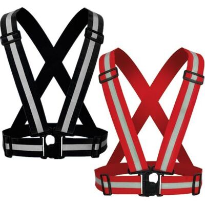 BUDO Gilet De Sécurité À Sangle Réfléchissante - Lot De 2 Gilets De Course Réfléchissants Réglables Haute Visibilité Pour Femmes Et Hommes La Nuit - Publicité BUDO Gilet De Sécurité À Sangle Réfléchissante - Lot De 2 Gilets De Course Réfléchissants Réglables Haute Visibilité Pour Femmes Et Hommes La Nuit - Publicité
