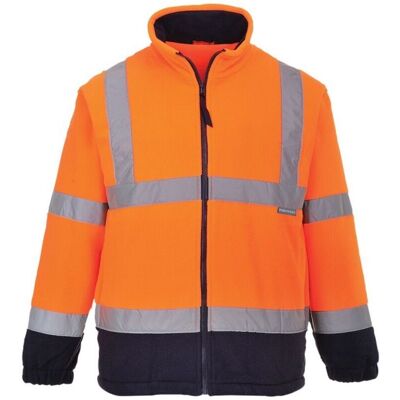 Portwest - Polaire Haute Visibilité Bicolore Orange / Marine Xl - Publicité Portwest - Polaire Haute Visibilité Bicolore Orange / Marine Xl - Publicité