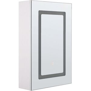Beliani - Armoire de Toilette Murale avec Miroir Lumineux led 40 x 60 cm Rangement Suspendu Fonctionnel et Pratique pour Salle de Bain de Style - Publicité Beliani - Armoire de Toilette Murale avec Miroir Lumineux led 40 x 60 cm Rangement Suspendu Fonctionnel et Pratique pour Salle de Bain de Style - Publicité