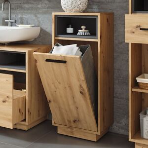 Vicco - Armoire De Salle De Bain Beatrice, Chêne Artisan/anthracite, 38x93cm Avec Poche Intérieure Amovible - Publicité Vicco - Armoire De Salle De Bain Beatrice, Chêne Artisan/anthracite, 38x93cm Avec Poche Intérieure Amovible - Publicité