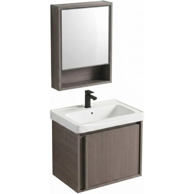 Un Ensemble De Meubles De Salle De Bains Avec Un Lavabo Rea Gama T25023 Kjm 50cm Brown - Publicité Un Ensemble De Meubles De Salle De Bains Avec Un Lavabo Rea Gama T25023 Kjm 50cm Brown - Publicité