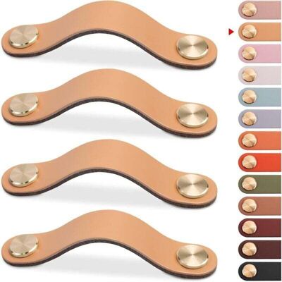 ACKERMAN 4pcs Poignée Meuble Cuir, Bouton Porte Placard Poignee Cuir Bouton De Tiroir, Poignee De Meuble Vintage Pour Armoires, Commode, Cuisine, Salle De Bain (beige, 128mm) - Publicité ACKERMAN 4pcs Poignée Meuble Cuir, Bouton Porte Placard Poignee Cuir Bouton De Tiroir, Poignee De Meuble Vintage Pour Armoires, Commode, Cuisine, Salle De Bain (beige, 128mm) - Publicité