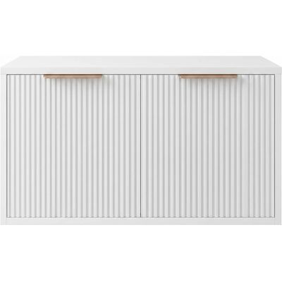 Meuble De Salle De Bain Sous Le Lavabo Rea Core 80cm White - Publicité Meuble De Salle De Bain Sous Le Lavabo Rea Core 80cm White - Publicité