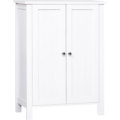 ARRIGONI Meuble De Salle De Bain Multi-usage 2 Etageres 2 Portes 60x30x80 Cm Blanc - Publicité ARRIGONI Meuble De Salle De Bain Multi-usage 2 Etageres 2 Portes 60x30x80 Cm Blanc - Publicité