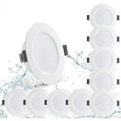 Melissa Debuns – Lot De 10 Spots Led Encastrables 5w Ip44 – Blanc Neutre 4000k – Étanche 450lm – Profondeur 25mm Pour Salle De Bain Et Cuisine - Publicité Melissa Debuns – Lot De 10 Spots Led Encastrables 5w Ip44 – Blanc Neutre 4000k – Étanche 450lm – Profondeur 25mm Pour Salle De Bain Et Cuisine - Publicité