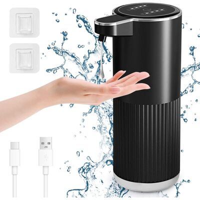 GRASSLIN 1 Distributeur Savon Automatique, Capteur Infrarouge, Volume Réglable 4 Niveaux, Rechargeable Usb-c, Pour Cuisine Salle De Bain - Publicité GRASSLIN 1 Distributeur Savon Automatique, Capteur Infrarouge, Volume Réglable 4 Niveaux, Rechargeable Usb-c, Pour Cuisine Salle De Bain - Publicité