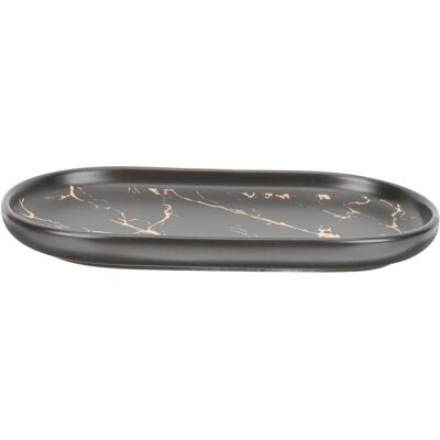 GRASSLIN Plateau De Salle De Bain Aspect Marbre Noir Plateau De Rangement Multi-usage En Céramique Pour Pour Cosmétiques Et Tasses, Adapté Pour Lavabo Et Réservoir De Toilette'-'- - Publicité GRASSLIN Plateau De Salle De Bain Aspect Marbre Noir Plateau De Rangement Multi-usage En Céramique Pour Pour Cosmétiques Et Tasses, Adapté Pour Lavabo Et Réservoir De Toilette'-'- - Publicité